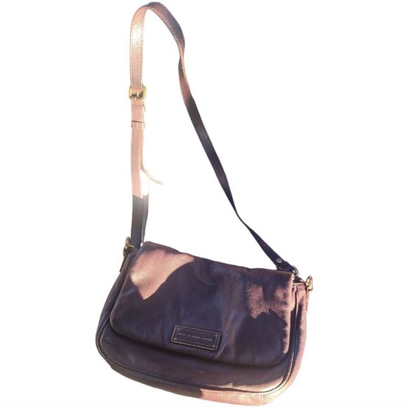 Marc By Marc Jacobs Handbags - MARC by Marc Jacobs brown plum burgundy med pebbled leather crossbody purse bag